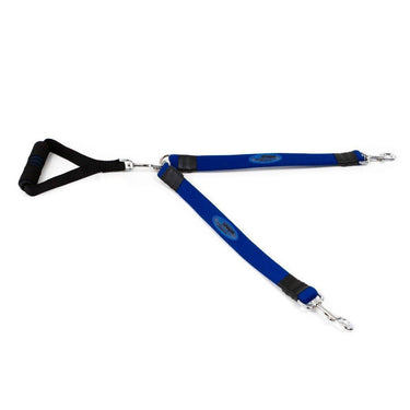 EZ Steps Stretch Dual Leash Large - red
